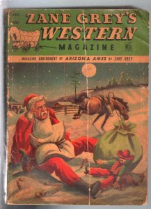 PULP:  Zane Grey's Western Magazine 12/1947-Dell-J Frank Dobie-pulp adventure-G
