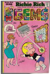 RICHIE RICH GEMS (1974-1982) 7 VG  Sept. 1975