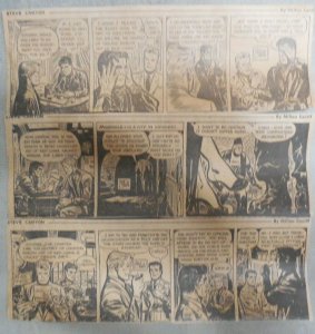 (311) Steve Canyon Dailies by Milton Caniff  from 1954 Size: 3 x 8 inches
