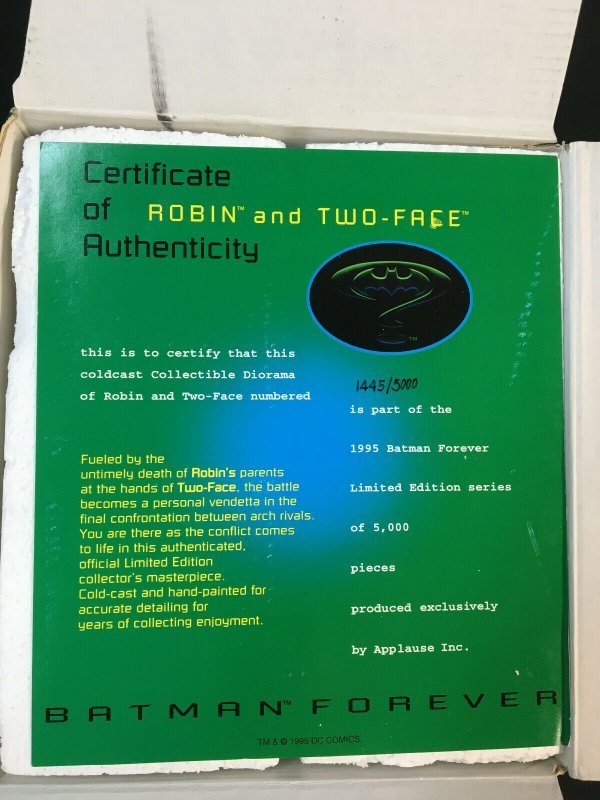 BATMAN FOREVER DIORAMA ROBIN VS TWO FACE 1445/5000 