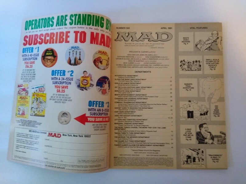 MAD Magazine April 1991 #302 MacGyver TV Show Parody Richard Dean Anderson