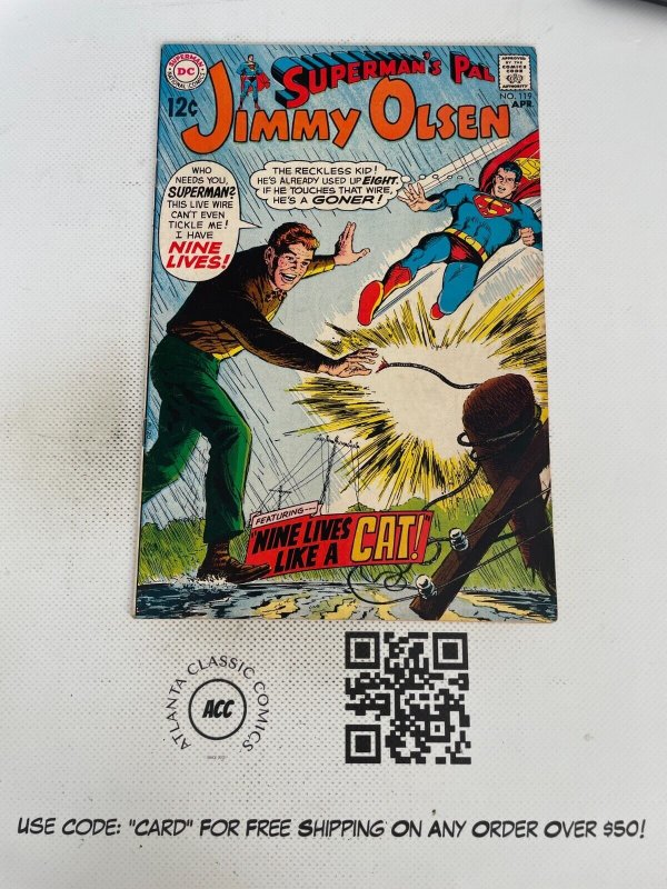 Superman's Pal Jimmy Olsen # 119 VF/NM DC Silver Age Comic Book Batman 11 SM17