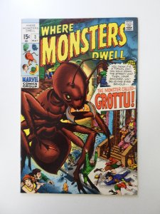 Where Monsters Dwell #3 (1970) VF+ condition