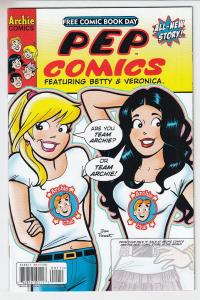 Pep Comics Featuring Betty and Veronica Archie Unstamped NM- FCBD 2011