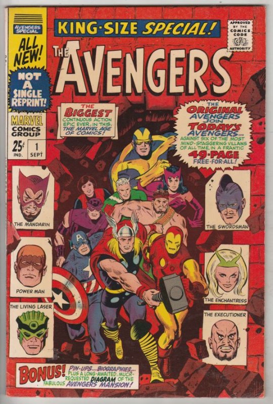 Avengers, the King-Size Annual #1 (Nov-67) FN Mid-Grade Avengers