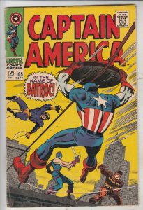 Captain America #105 (Sep-68) VF+ High-Grade Captain America
