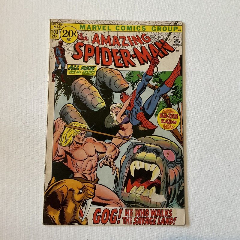 Amazing Spider-Man 103 Very Good+ Vg+ 4.5 Marvel 1971