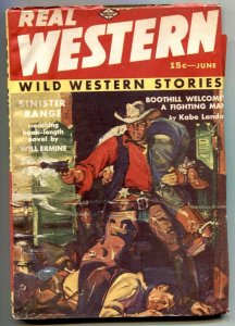 Real Western Pulp June 1939- Sinister Range- Kabe Landor FN