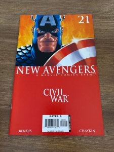 Lot Of 5 New Avengers Marvel Comic Books #21 22 23 24 25 Civil War VF-NM 29 J381