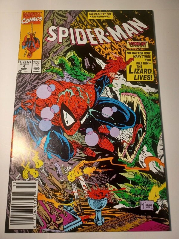 Spider-Man #4 NM- Newsstand Marvel Comics c256