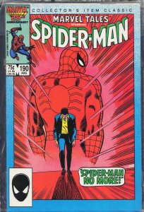 Marvel Tales #190 Direct Edition (1986) Spider-Man