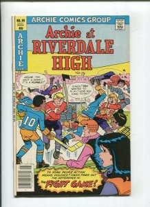 ARCHIE AT RIVERDALE HIGH #69 (9.2) FIGHT GAME 1980