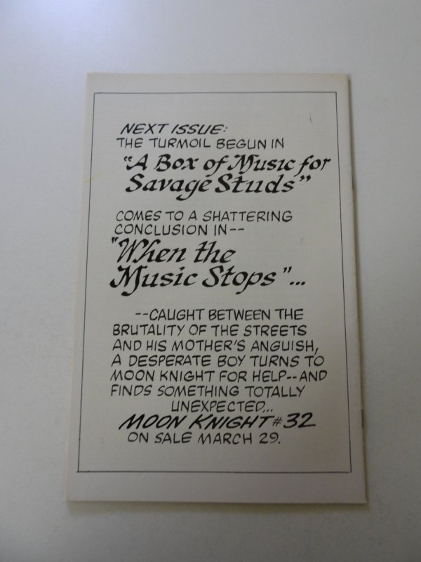 Moon Knight #31 (1983) VF+ condition