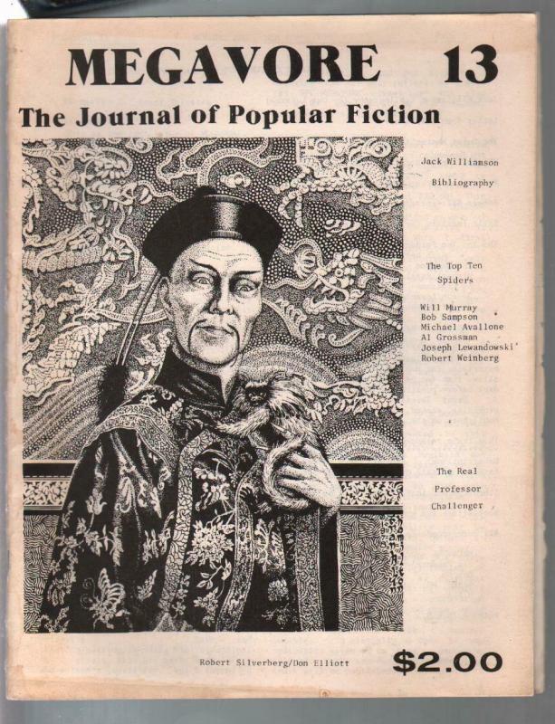 Megavore #13 1981-Jornal Of Popular Fiction-Fu Manchu-pulps-VG