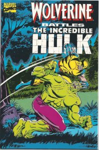 (1989) WOLVERINE BATTLES THE INCREDIBLE HULK 2nd print! Reprints #180 & 181!