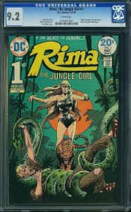 Rima, the Jungle Girl #1 (1974) CGC 9.2 NM-