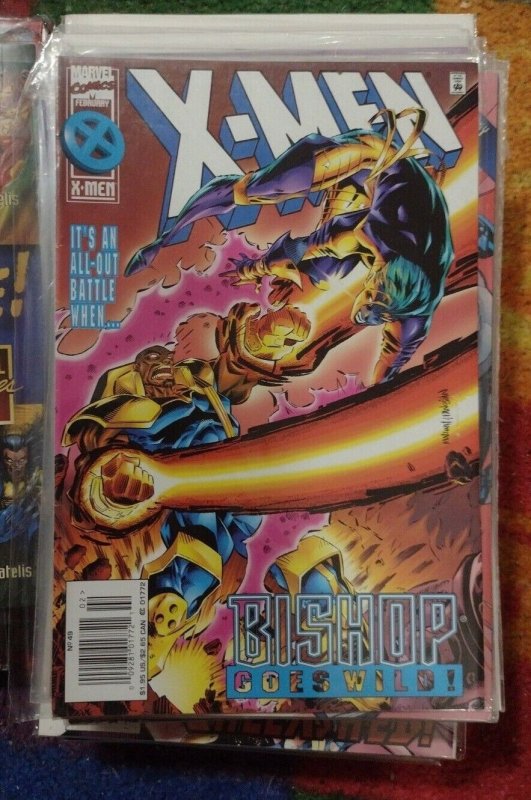 X Men # 49  1996  Marvel bishop goes wild pt 2 DARK BEAST  newstand regular var 