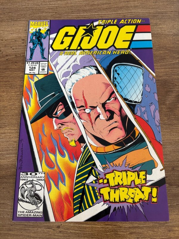 G.I. Joe # 124 NM Marvel Comic Book Snake Eyes Duke Cobra Storm Shadow 6 J441