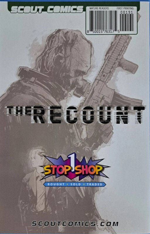 The Recount #1 2020 Neil Nelson Exclusive Virgin Variant Scout Comics EB234