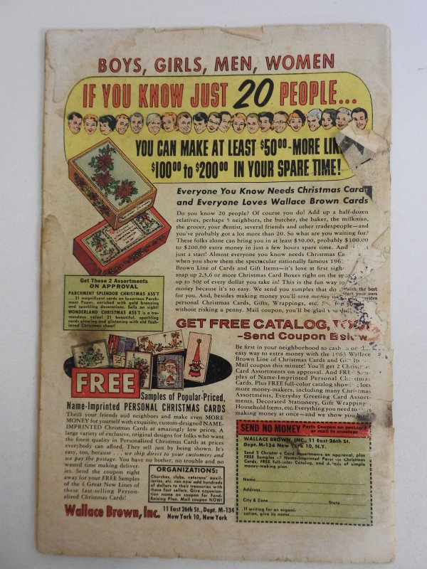 Avengers #1 (1963) Poor Condition! Ad Page Missing Cvr Loose