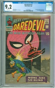 Daredevil #17 (1966) CGC 9.2! White Pages!