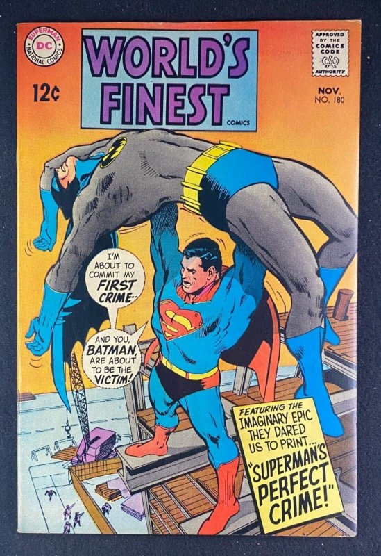 World’s Finest (1941) #180 VF (8.0) Neal Adams Cover Batman Superman