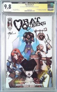 RAT QUEENS (2013) 1 CGC 9.8 SIGNED UPCHURCH WIEBE 1ST APPEARANCE (SLAB GRADE)
