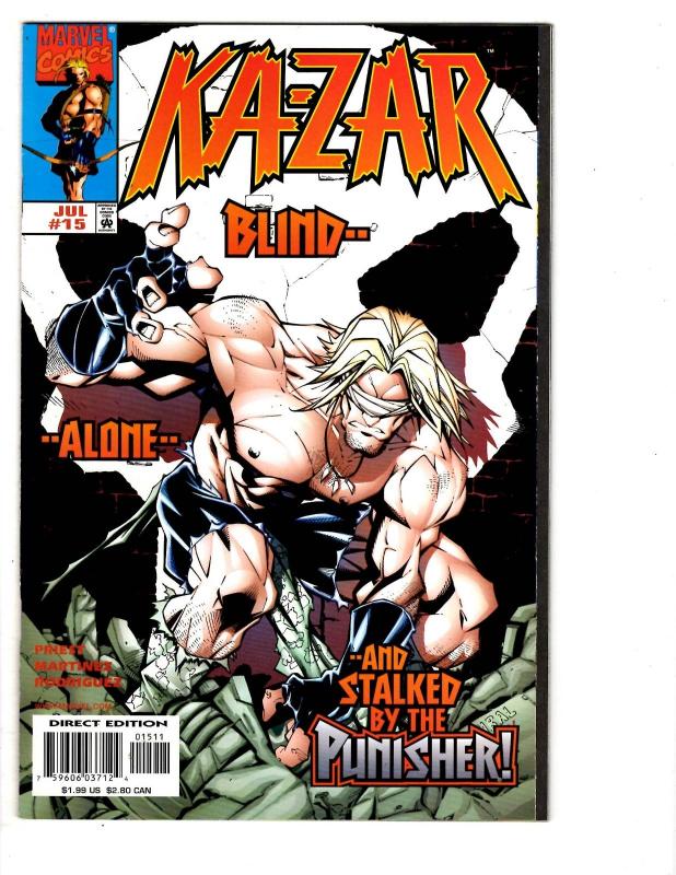3 Ka-Zar Marvel Comic Books # 14 15 16 Punisher X-Men Mark Waid Andy Kubert MS7