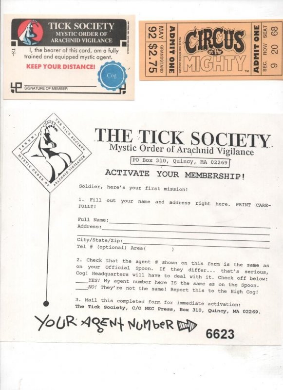 TICK Society M O A V, Membership set, Spoon, Decoder, Straw, booklet and more