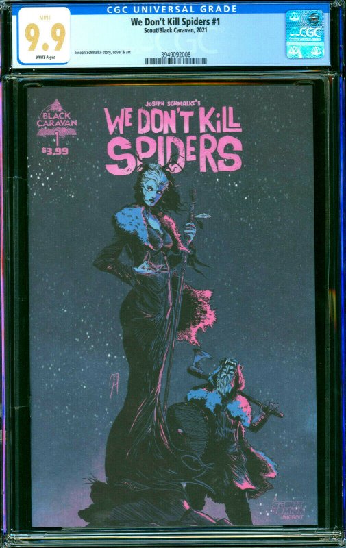 We Dont Kill Spiders #1 Scout / Black Caravan 2021 CGC 9.9 