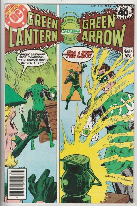 Green Lantern #116 (May-79) NM- High-Grade Green Lantern, Green Arrow, Black ...