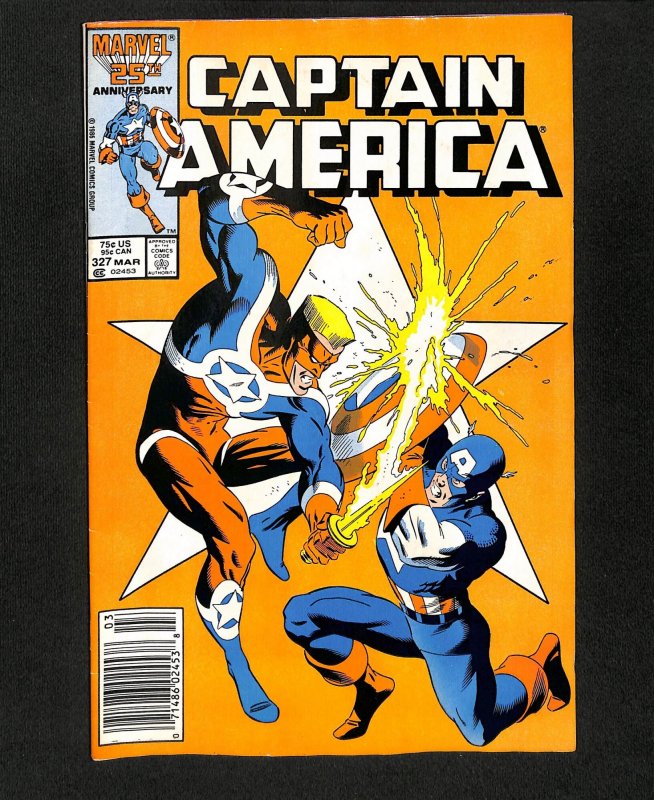 Captain America #327 Newsstand Variant