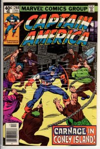 Captain America #240 Newsstand Edition (1979) 8.0 VF