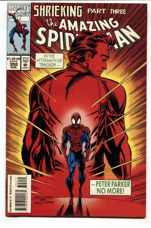 AMAZING SPIDER-MAN #392 NM- comic book ASM #50 SWIPE Marvel