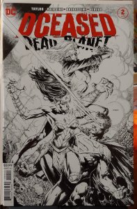 Dceased Dead Planet #2 NM David Finch Second Printing Black & White Variant CVR