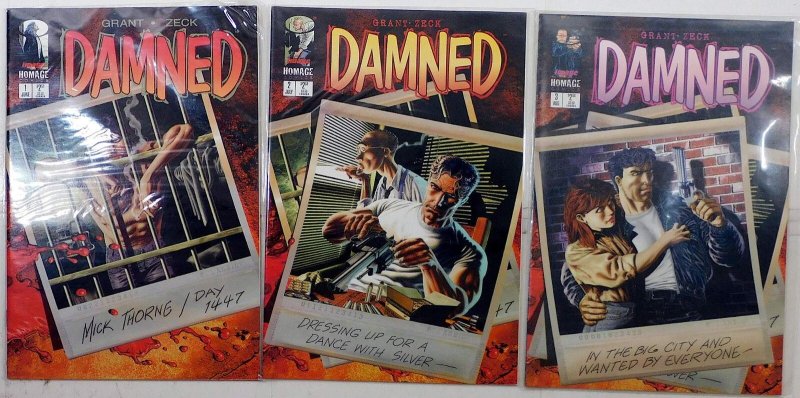 Damned Lot of 3 #1, 2, 3 (1997) Image Comics 1st Print Comic Books