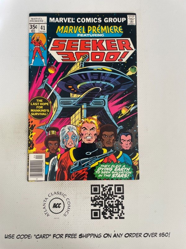 Marvel Premiere # 41 NM Comic Book Featuring Seeker 3000 Cockrum Cover 5 J214