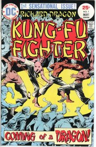 Richard Dragon, Kung Fu Fighter #1 (1975) VF 1st Dragon & Ben Turner! Nice Copy!