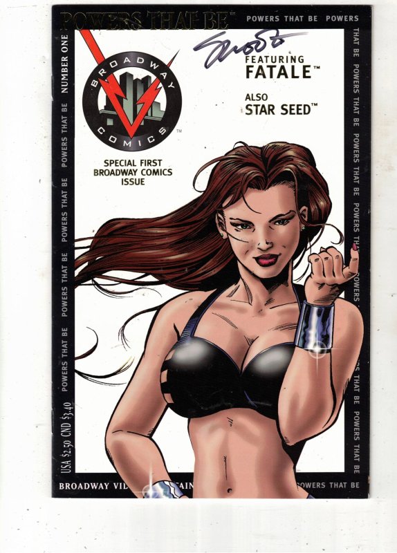 Powers That Be #1 (1995) NM+ Signed Certified Jim Shooter,50% Editor 1st Issue!