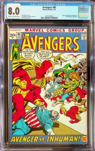 The Avengers #95 Regular Edition (1971) - CGC 8.0 - Cert#4475193022