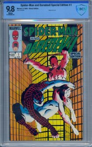 SPIDER-MAN AND DAREDEVIL SPECIAL EDITION #1 CBCS 9.8  WHITE PAGES NOT CGC