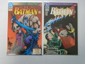 Batman comic lot 42 different from #450-499 avg 6.0 FN (1990-93)