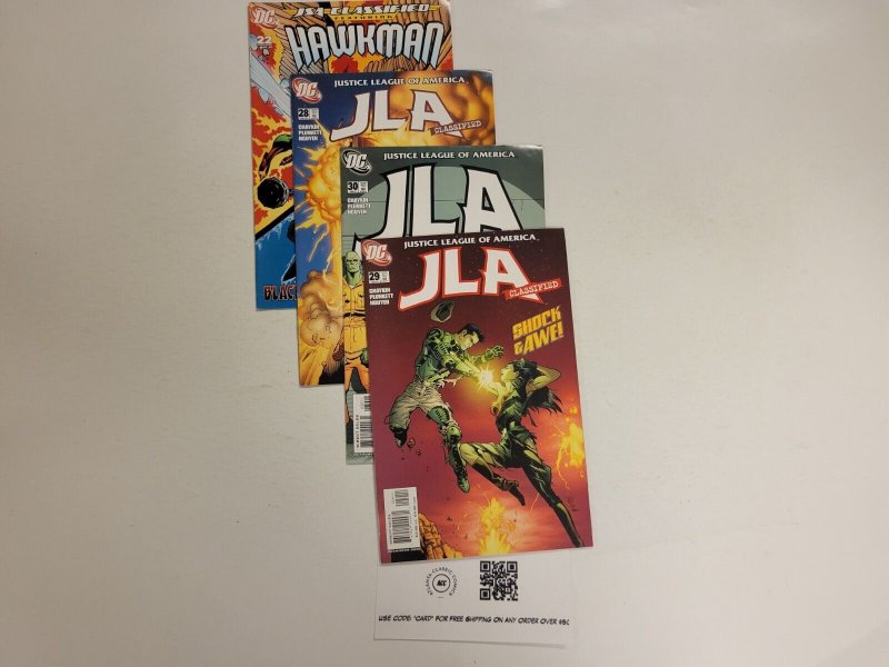 4 DC Comic Books #28 29 30 JLA + #28 Hawkman  104 TJ16