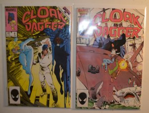 1986 Cloak and Dagger Lot of 2 #4, 7 Marvel 2nd Series Comic Books Comics