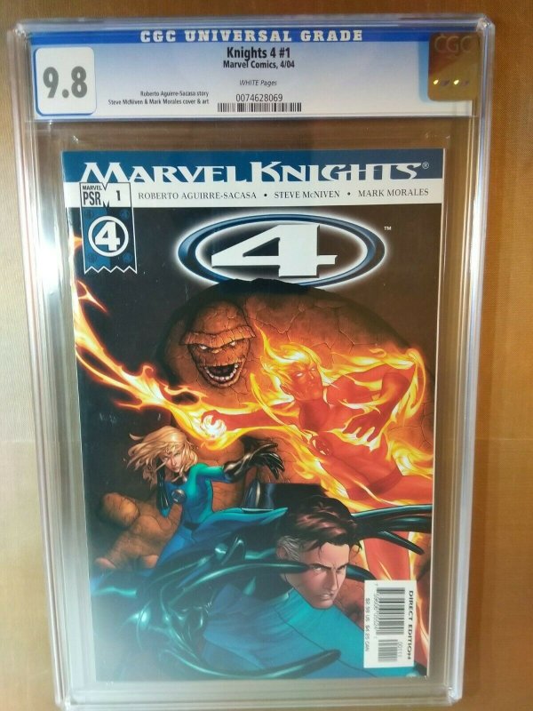 Knights 4 #1 CGC Universal Grade 9.8 NM/MT white pages