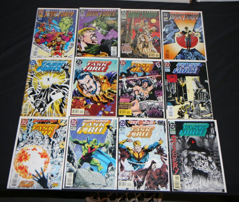DC MODERN JUSTICE LEAGUE TASK FORCE #1 (2 copies), 2-35, 37, #0 1994 (8.5 - 9.2)