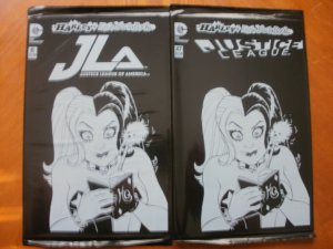 2 SEALED NEW HARLEY QUINN'S LITTLE BLACK BOOK Comic #6 (JLA) #47 (Justice League