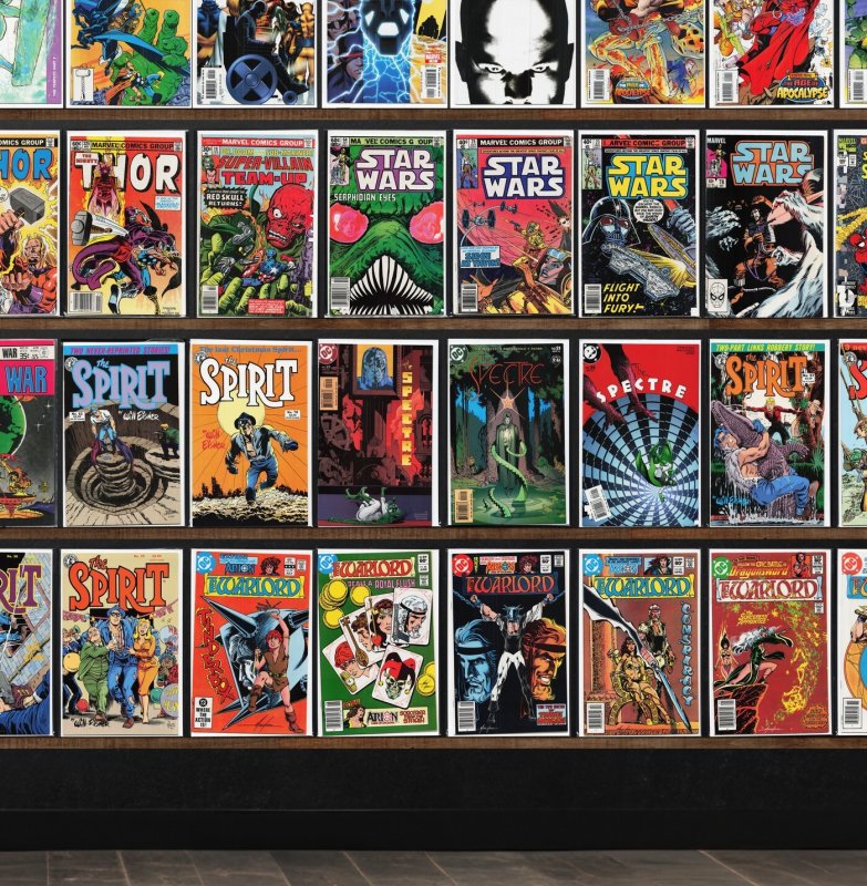 Huge Lot 150+ Comics with Warlord, Ultimate X-Men, The Spirit & More!