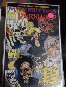 DARKHOLD # 1 1992 MARVEL DISNEY  POLYBAGGED  MIDNIGHT SONS  JOHNNY BLAZE KEY