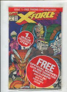 X-FORCE #1 (POLYBAGGED) WITH DEADPOOL CARD!! 1991